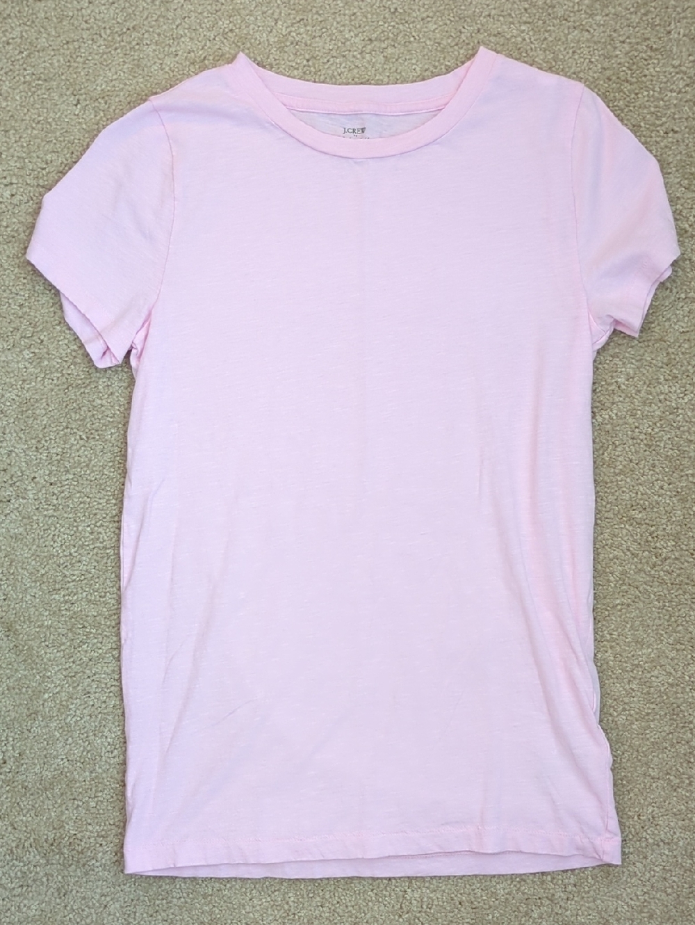 J. Crew Pale Pink Short Sleeve Tee
